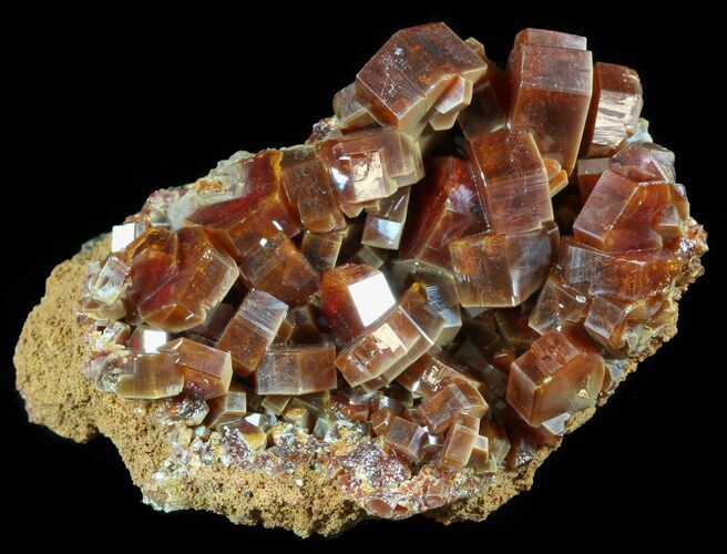 Large, Ruby Red Vanadinite Crystals - Morocco #51290